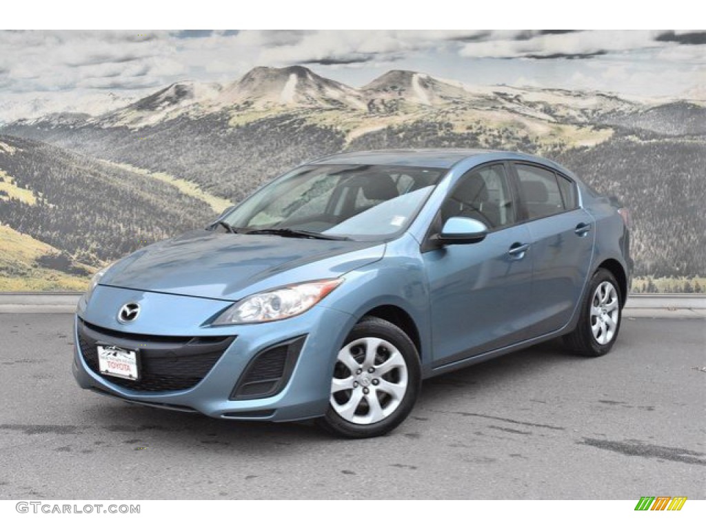 2011 MAZDA3 i Sport 4 Door - Gunmetal Blue Mica / Black photo #5