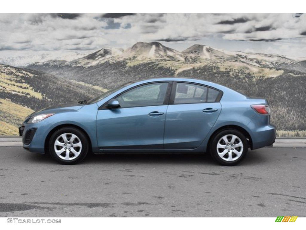2011 MAZDA3 i Sport 4 Door - Gunmetal Blue Mica / Black photo #6