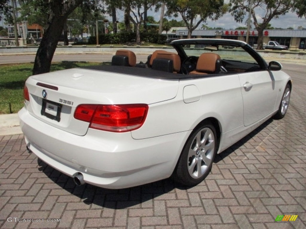2008 3 Series 335i Convertible - Alpine White / Saddle Brown/Black photo #13