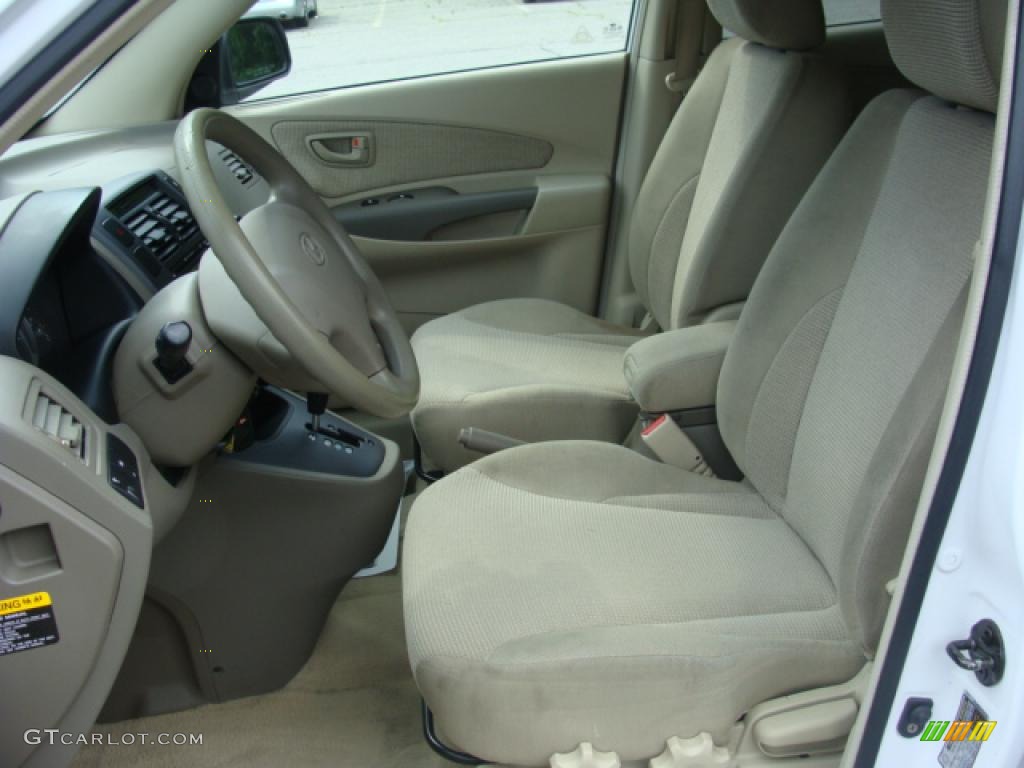 2006 Tucson GL - Nordic White / Beige photo #9