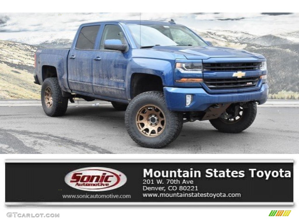 2016 Silverado 1500 LT Crew Cab 4x4 - Deep Ocean Blue Metallic / Jet Black photo #1