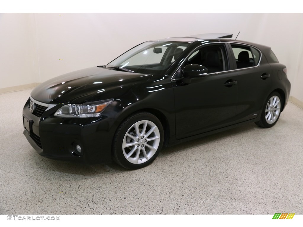 2012 CT 200h Hybrid Premium - Obsidian Black / Black photo #3