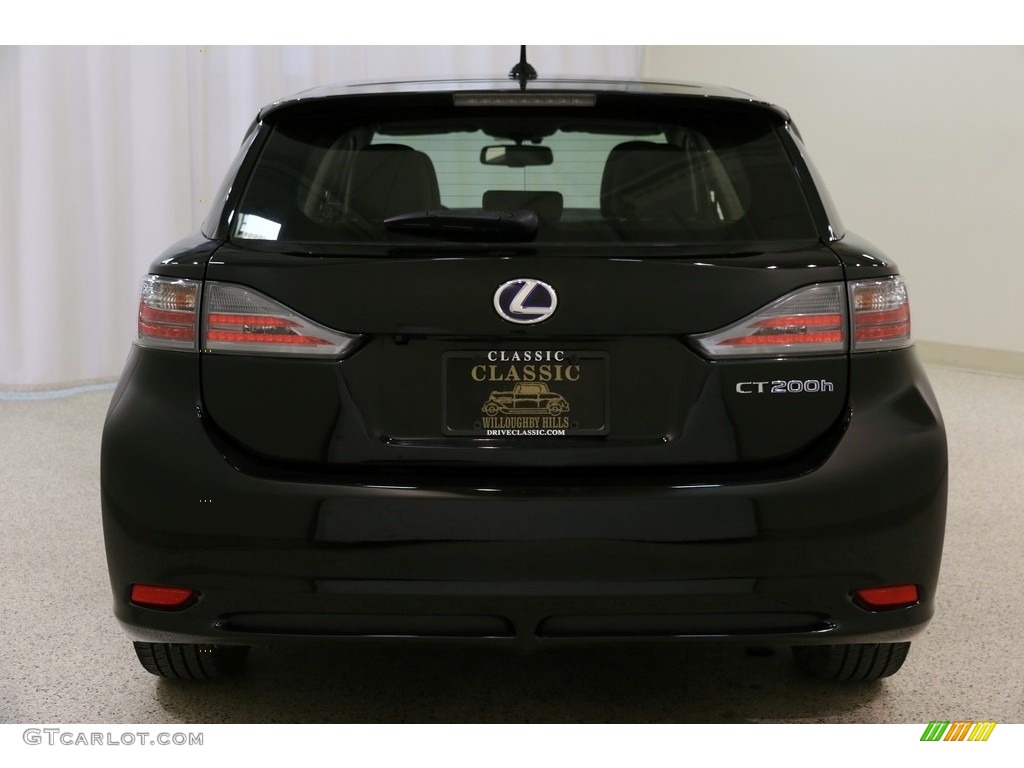 2012 CT 200h Hybrid Premium - Obsidian Black / Black photo #28