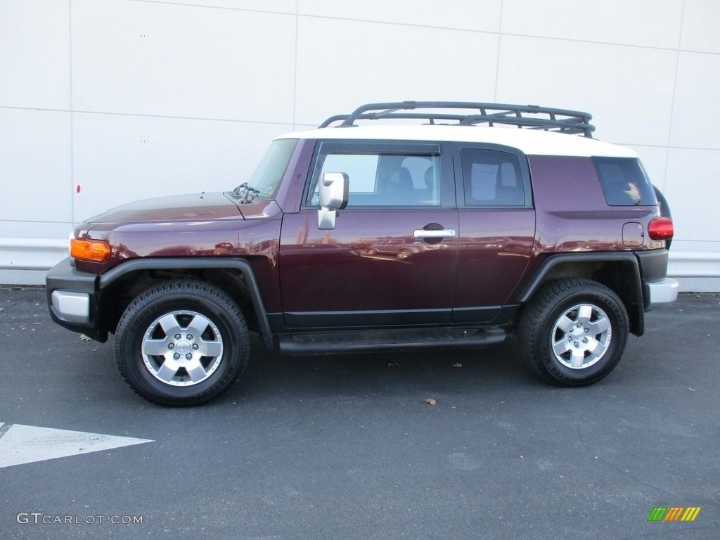 2007 FJ Cruiser 4WD - Black Cherry Pearl / Dark Charcoal photo #2
