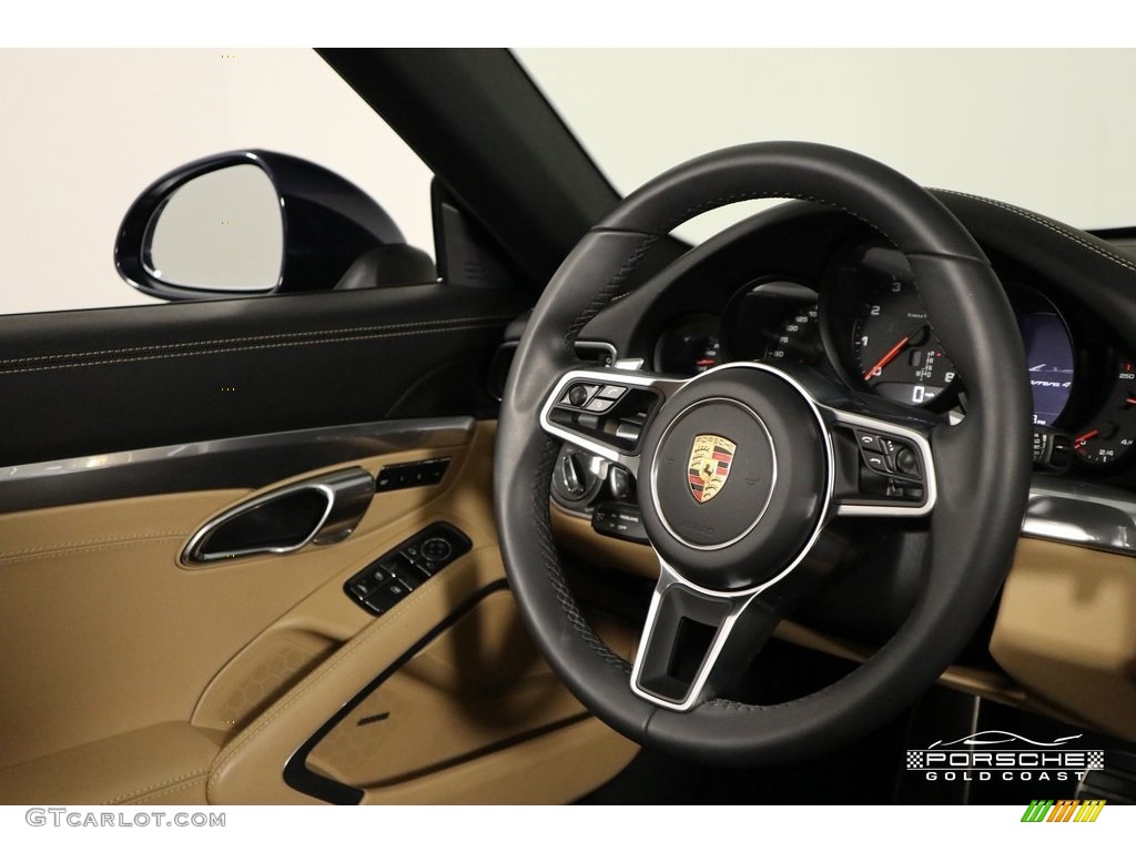 2018 911 Carrera 4 Cabriolet - Night Blue Metallic / Black/Luxor Beige photo #15