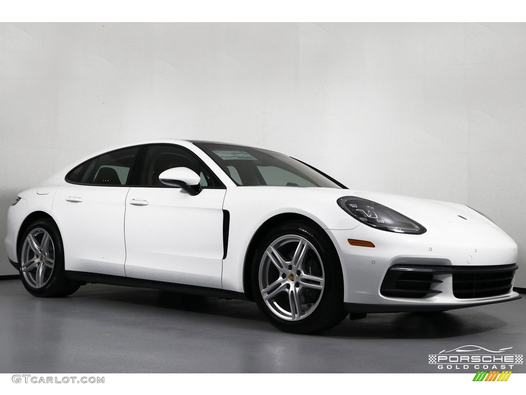 2019 Panamera 4 - White / Black/Luxor Beige photo #1