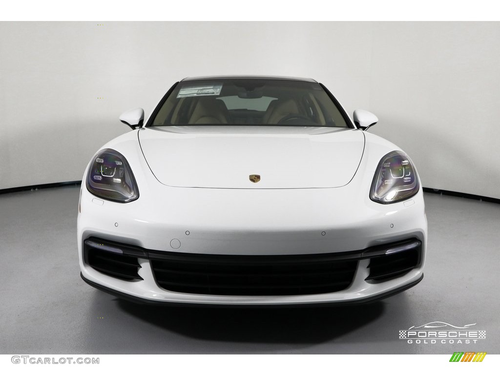 2019 Panamera 4 - White / Black/Luxor Beige photo #2