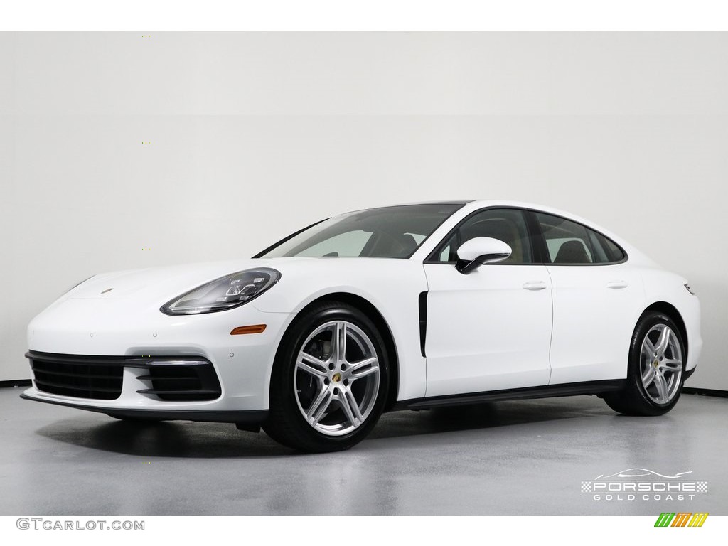 2019 Panamera 4 - White / Black/Luxor Beige photo #3