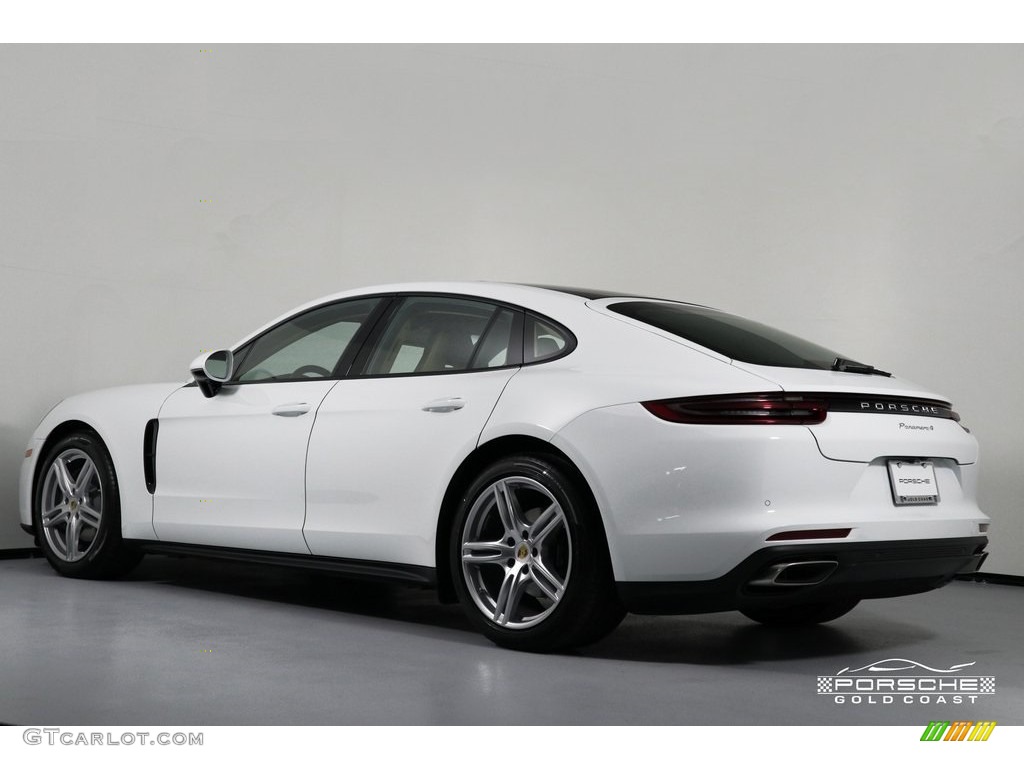 2019 Panamera 4 - White / Black/Luxor Beige photo #4