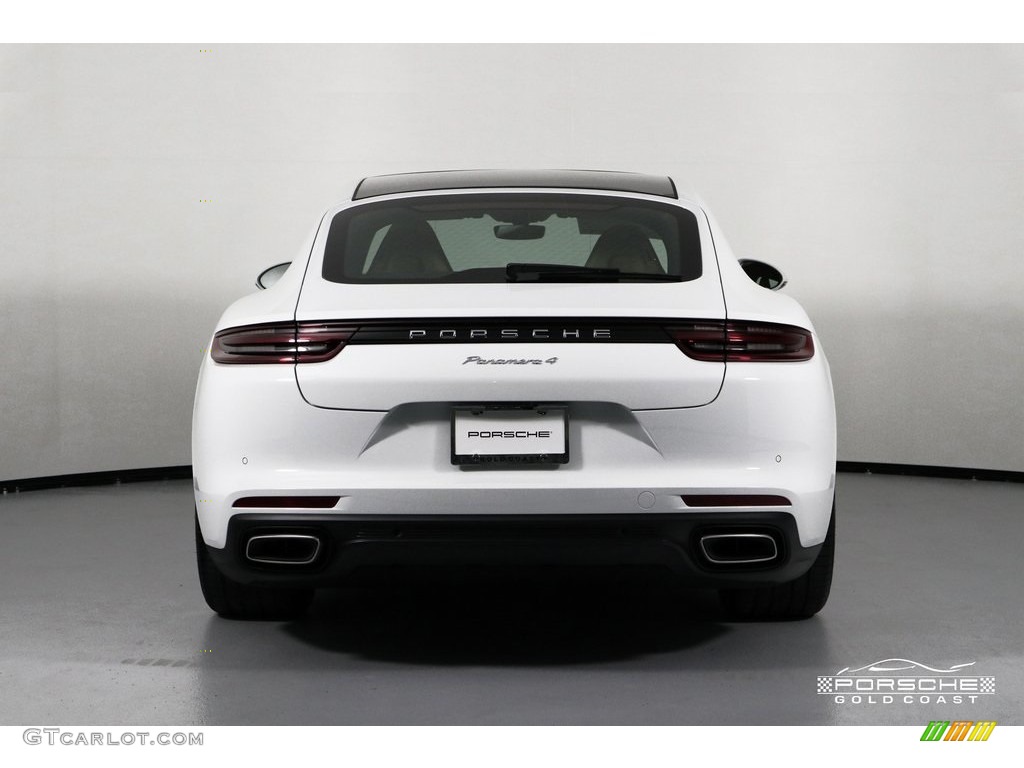 2019 Panamera 4 - White / Black/Luxor Beige photo #6