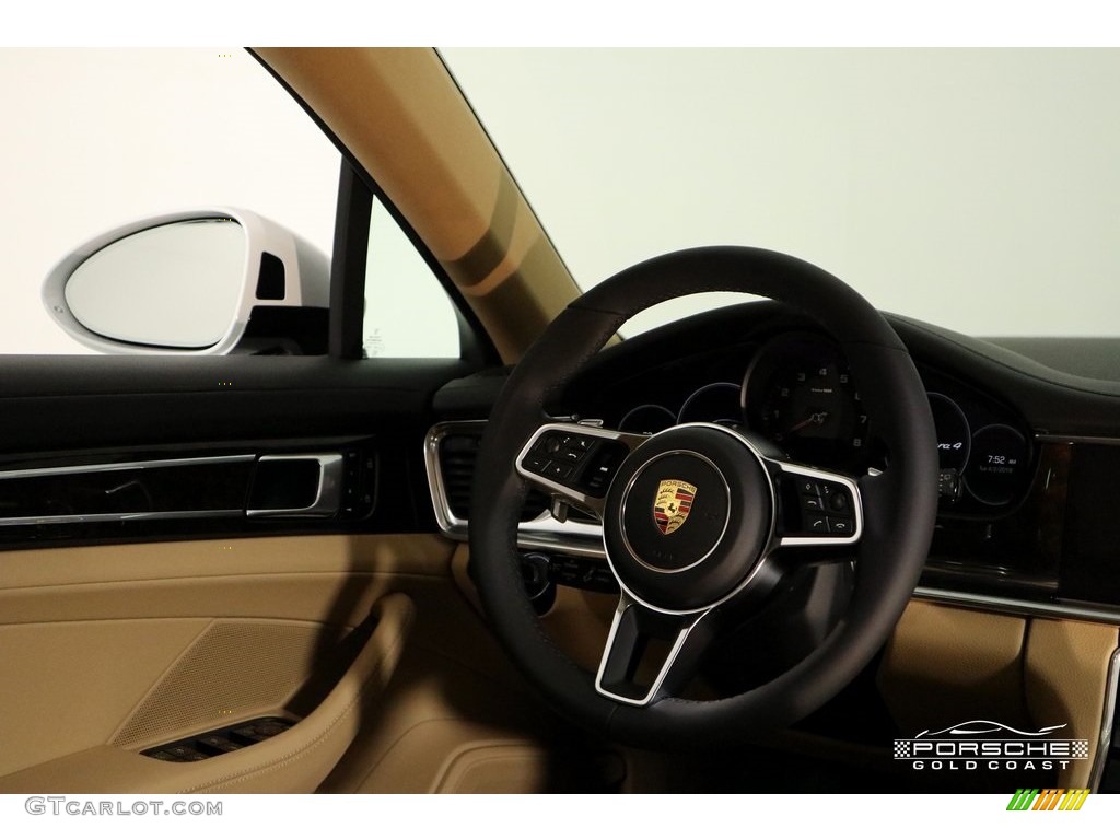 2019 Panamera 4 - White / Black/Luxor Beige photo #13