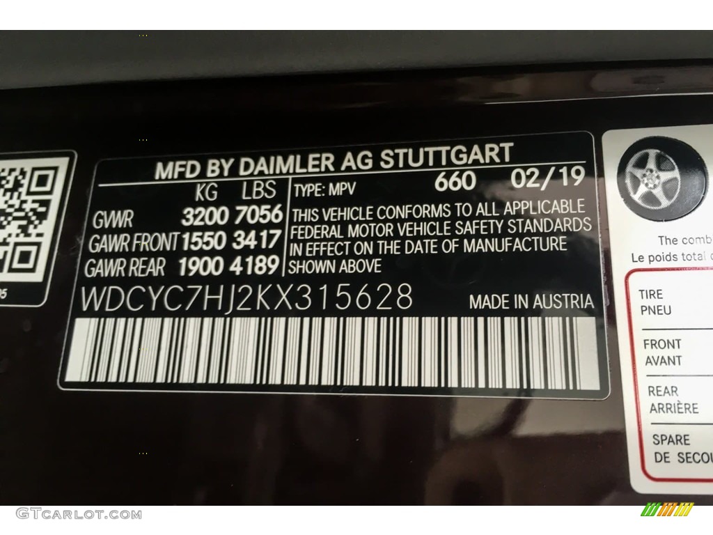 2019 G Color Code 660 for Rubellite Red Metallic Photo #132689559