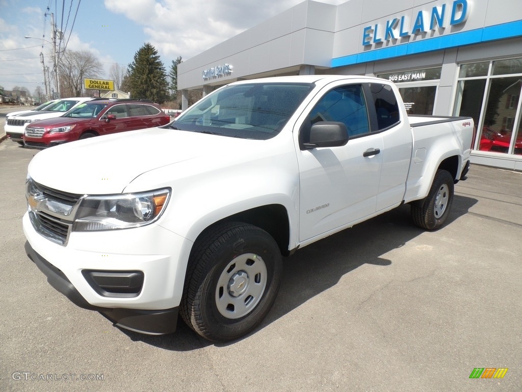2019 Colorado WT Extended Cab 4x4 - Summit White / Jet Black/Dark Ash photo #1