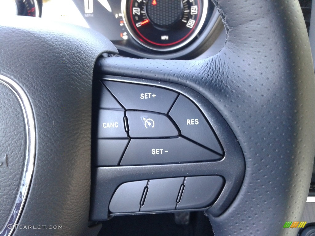 2018 Dodge Challenger R/T Scat Pack Black Steering Wheel Photo #132691728