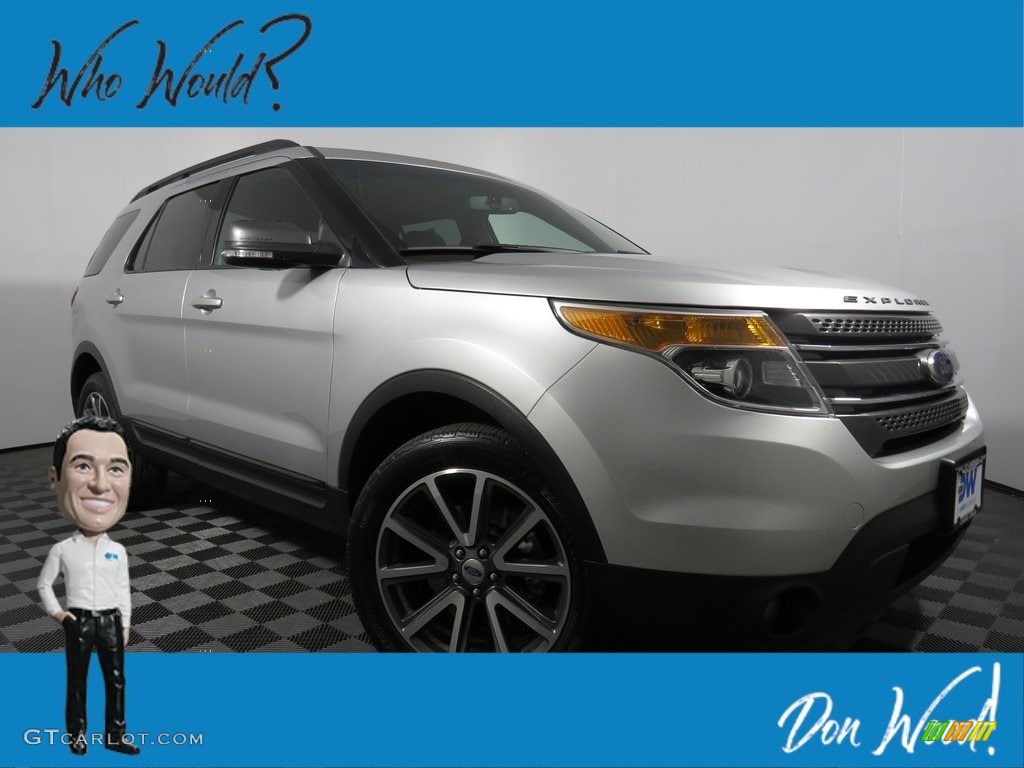 2015 Explorer XLT 4WD - Ingot Silver / Charcoal Black photo #1