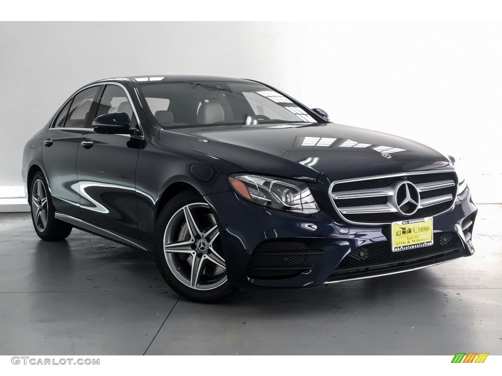 2019 E 300 Sedan - Lunar Blue Metallic / Macchiato Beige/Black photo #12