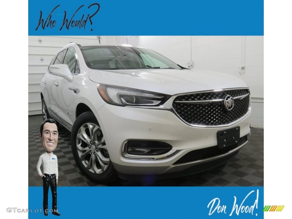 White Frost Tricoat Buick Enclave