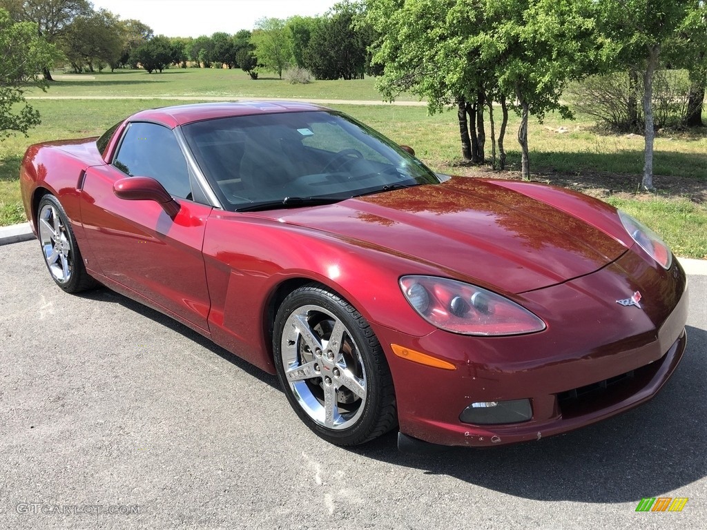 2007 Corvette Coupe - Monterey Red Metallic / Cashmere photo #13