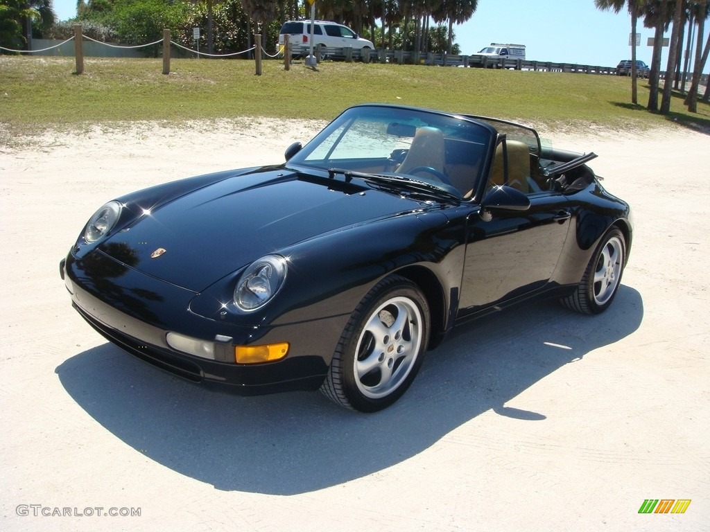 Black 1996 Porsche 911 Carrera Cabriolet Exterior Photo #132693777
