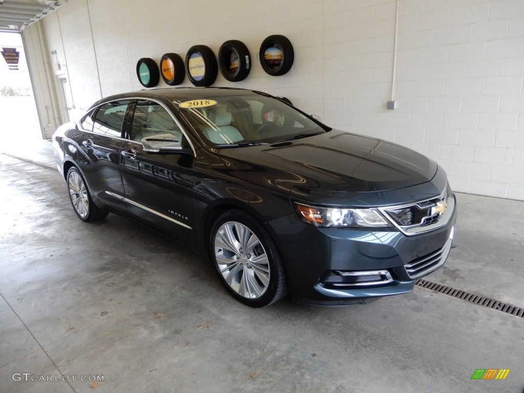 2018 Impala Premier - Graphite Metallic / Jet Black/Light Wheat photo #1