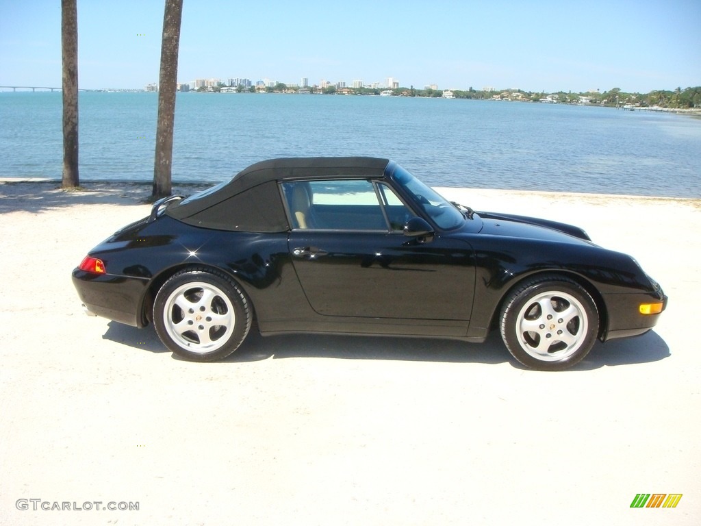 Black 1996 Porsche 911 Carrera Cabriolet Exterior Photo #132694392
