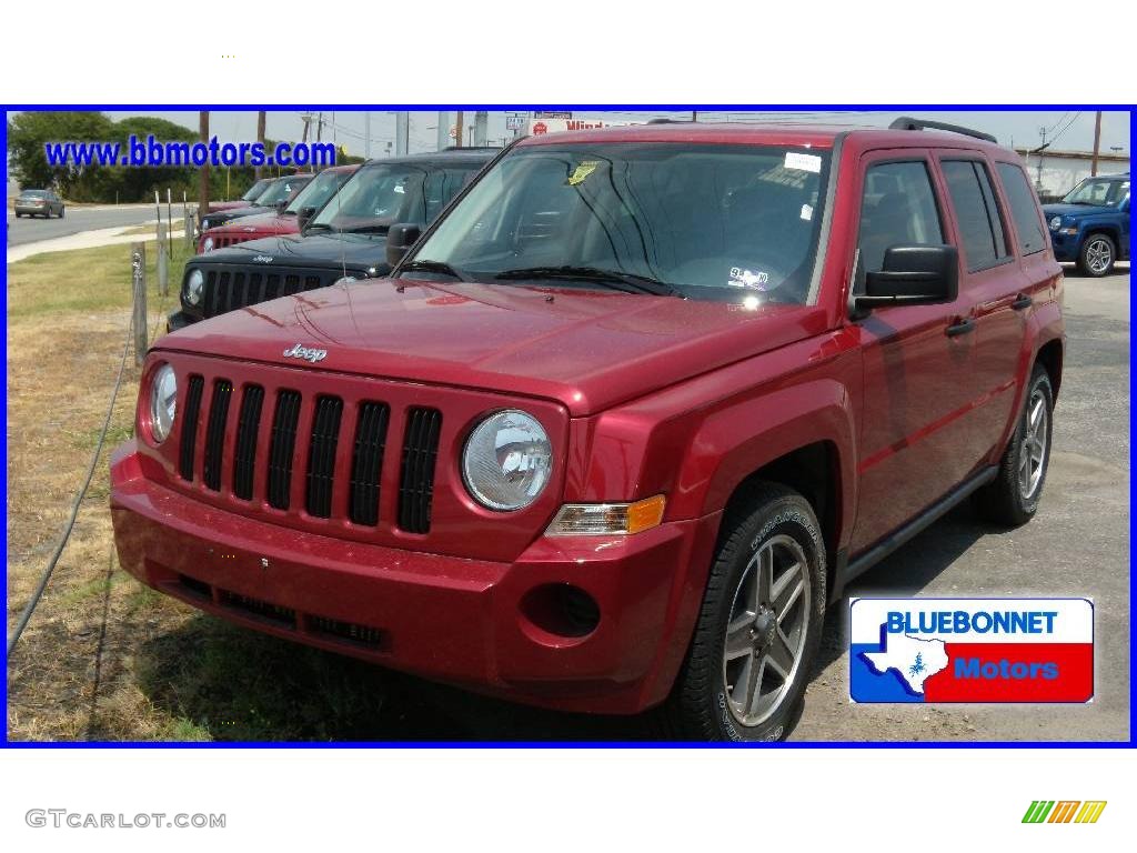 2009 Patriot Sport - Inferno Red Crystal Pearl / Dark Slate Gray/Medium Slate Gray photo #1