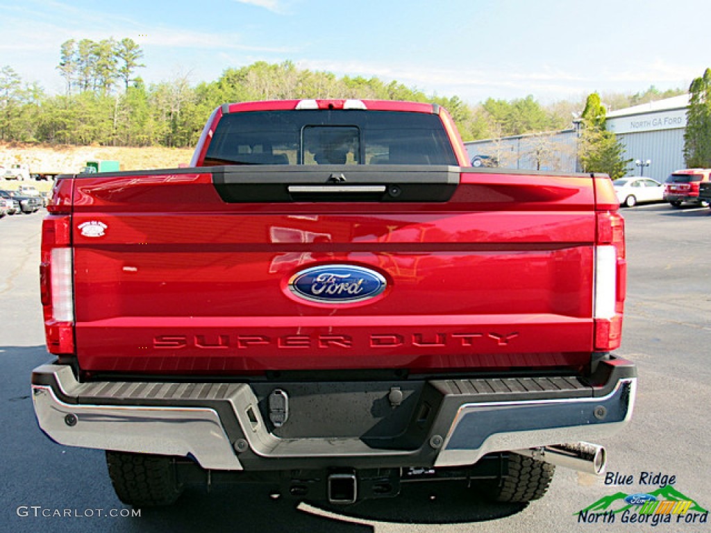 2019 F250 Super Duty Lariat Crew Cab 4x4 - Ruby Red / Black photo #4