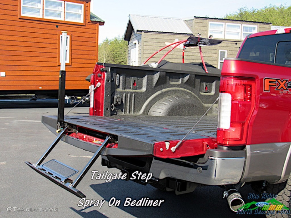 2019 F250 Super Duty Lariat Crew Cab 4x4 - Ruby Red / Black photo #14