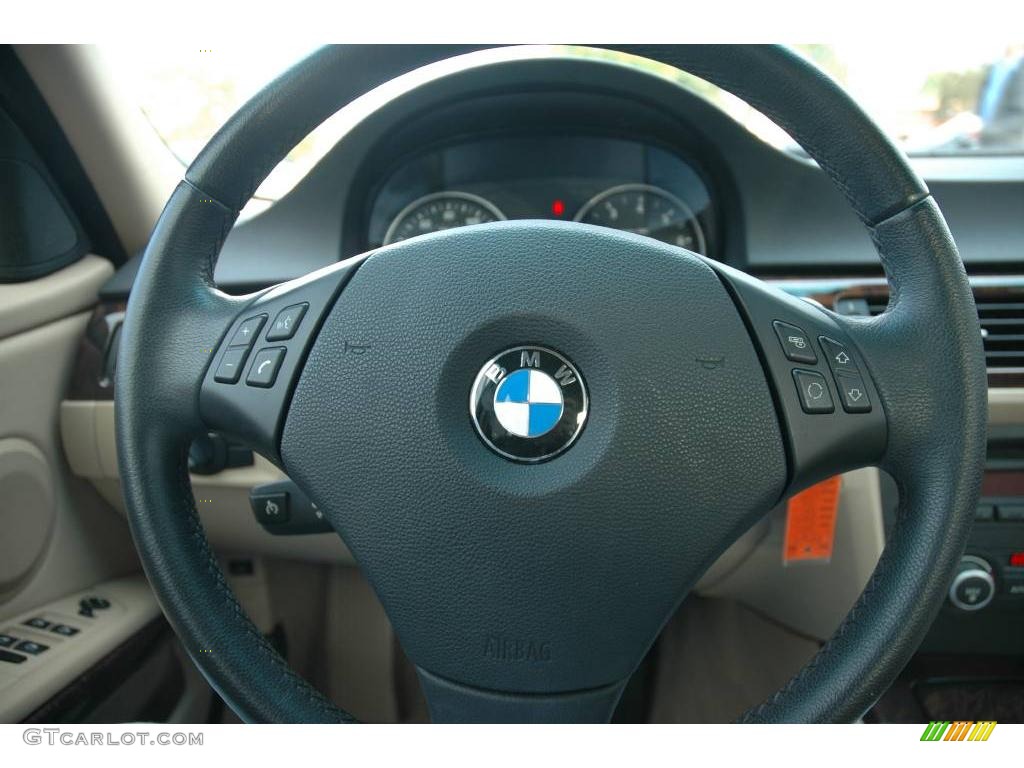 2007 3 Series 328i Sedan - Deep Green Metallic / Beige photo #20