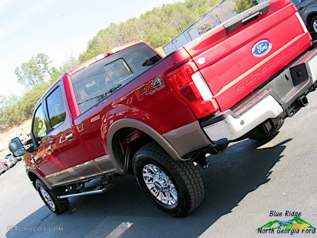 2019 F250 Super Duty Lariat Crew Cab 4x4 - Ruby Red / Black photo #39