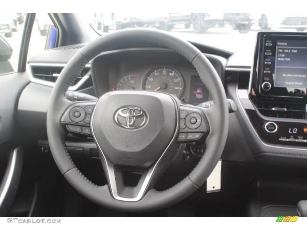 2020 Toyota Corolla SE Black Steering Wheel Photo #132701433