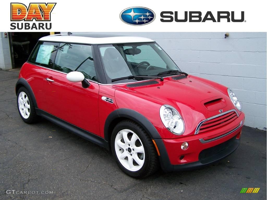 2005 Cooper S Hardtop - Chili Red / Space Grey/Panther Black photo #1