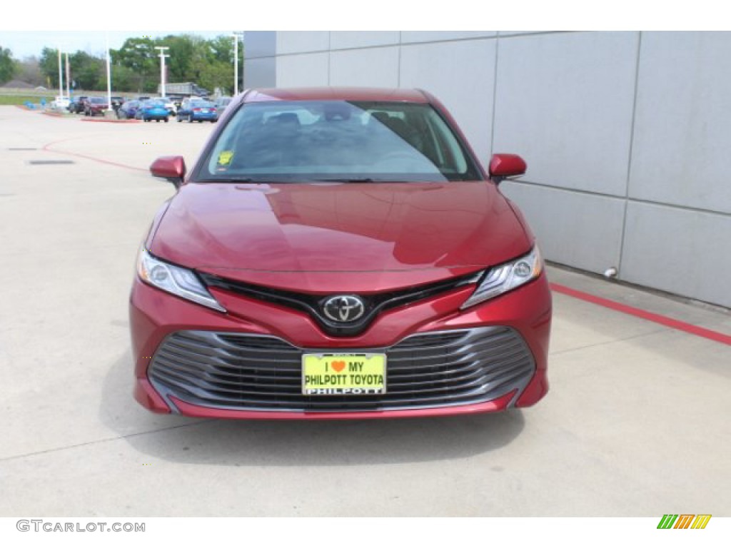 2019 Camry XLE - Ruby Flare Pearl / Black photo #3