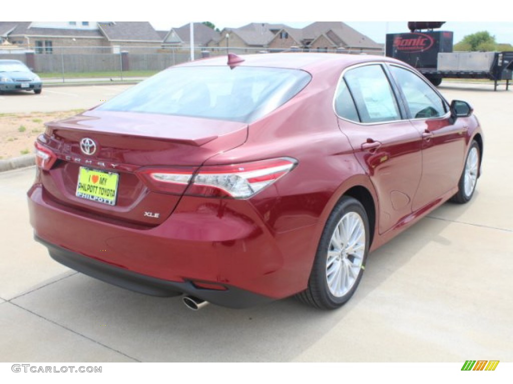 2019 Camry XLE - Ruby Flare Pearl / Black photo #8