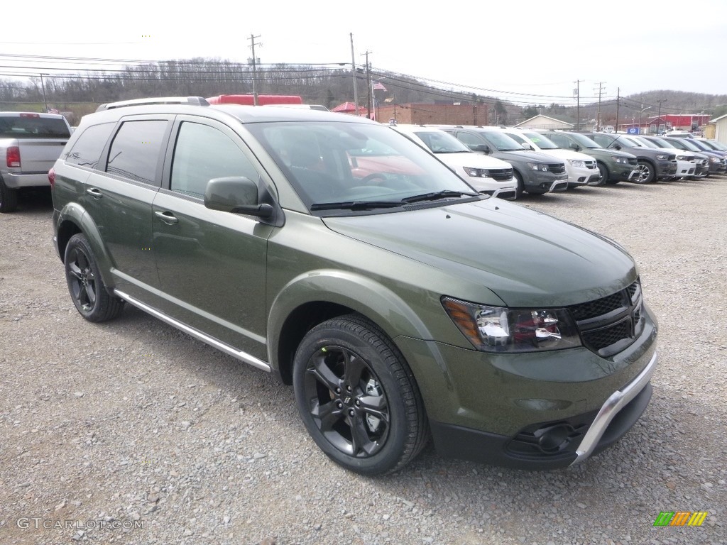 Olive Green Pearl 2019 Dodge Journey Crossroad AWD Exterior Photo #132703158