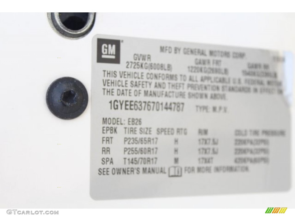 2007 SRX V6 - White Diamond / Cashmere photo #28