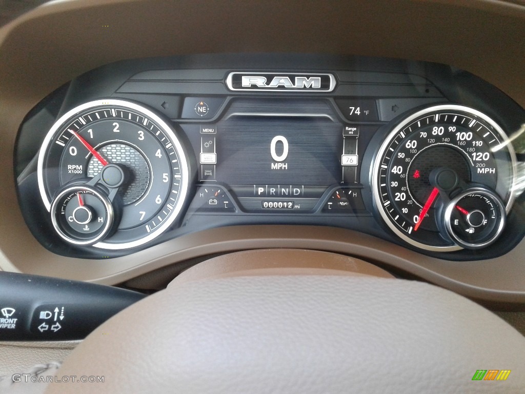 2019 Ram 1500 Laramie Crew Cab 4x4 Gauges Photo #132709090