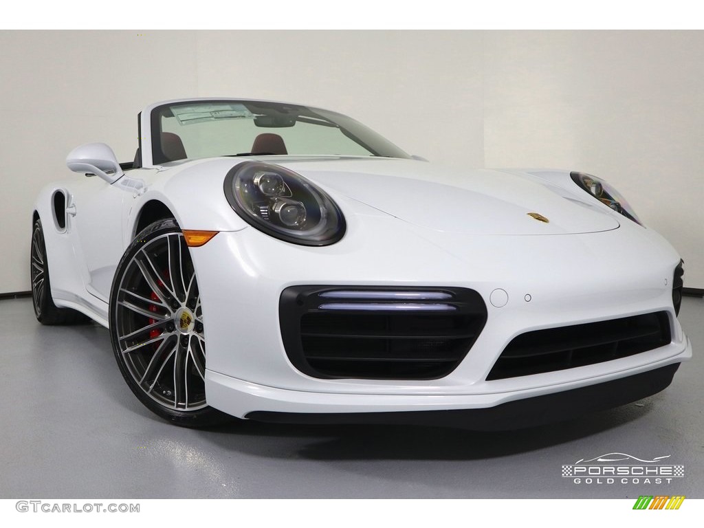 2019 911 Turbo Coupe - White / Bordeaux Red photo #37