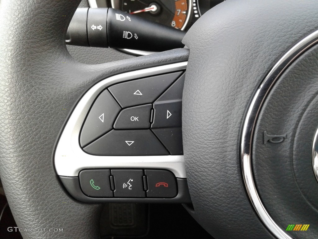 2019 Jeep Compass Sport 4x4 Black Steering Wheel Photo #132711345