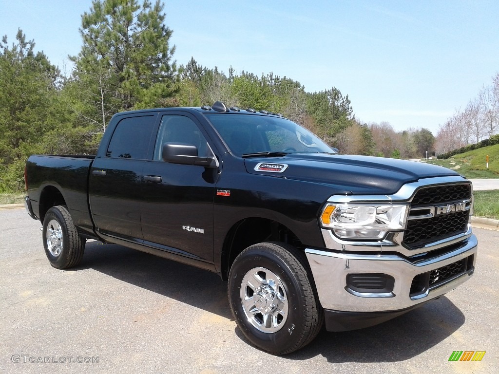 Diamond Black Crystal Pearl 2019 Ram 2500 Tradesman Crew Cab 4x4 Exterior Photo #132711802