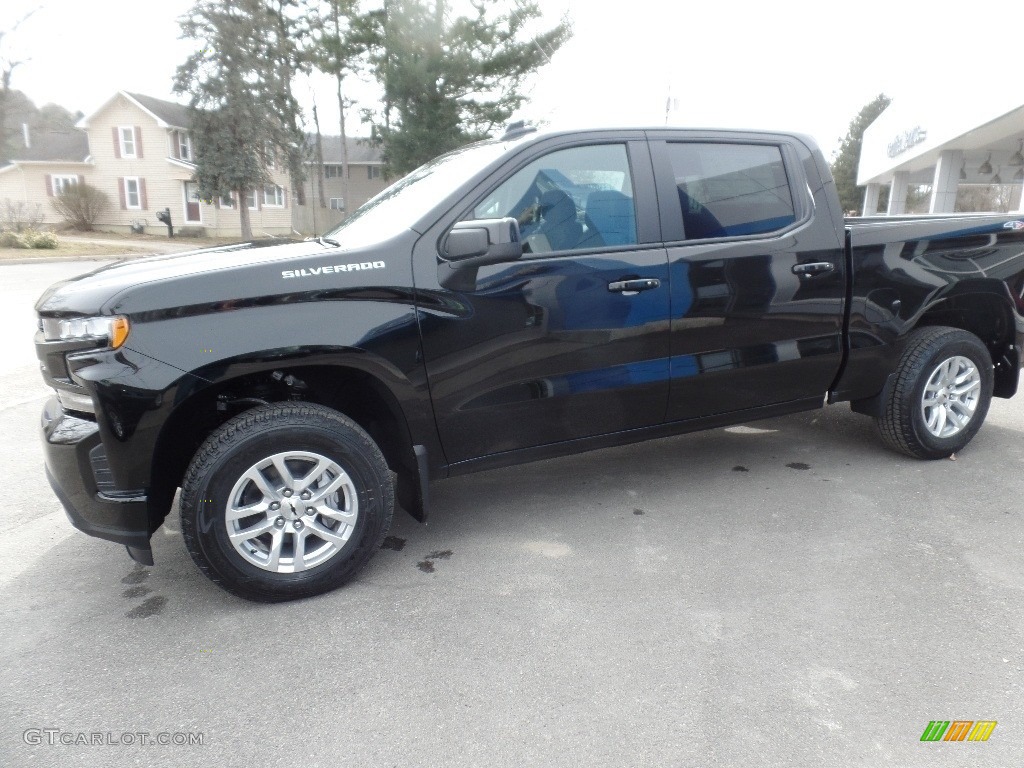 Black 2019 Chevrolet Silverado 1500 RST Crew Cab 4WD Exterior Photo #132716869