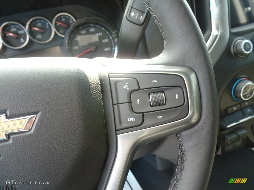 2019 Chevrolet Silverado 1500 LT Crew Cab 4WD Jet Black Steering Wheel Photo #132720059