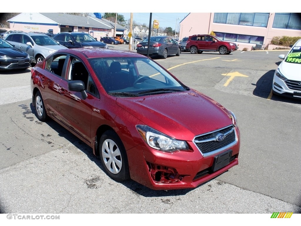 2016 Impreza 2.0i 4-door - Venetian Red Pearl / Black photo #3