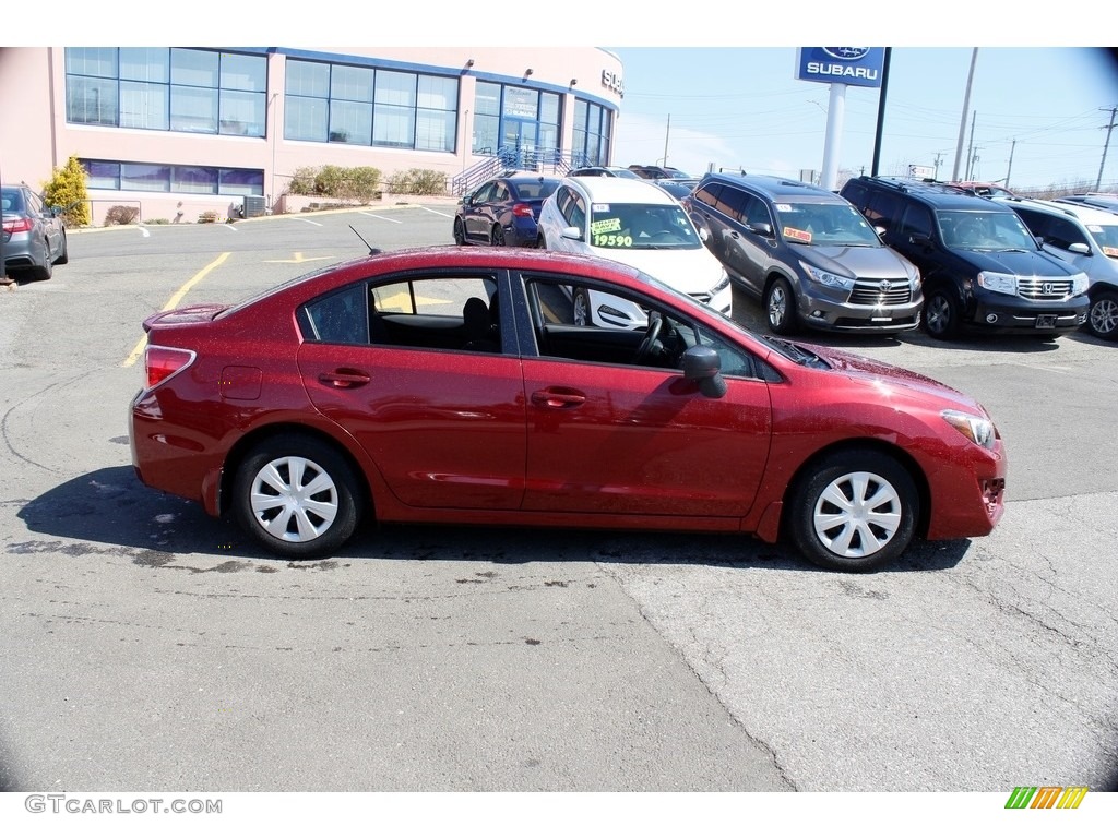 2016 Impreza 2.0i 4-door - Venetian Red Pearl / Black photo #4
