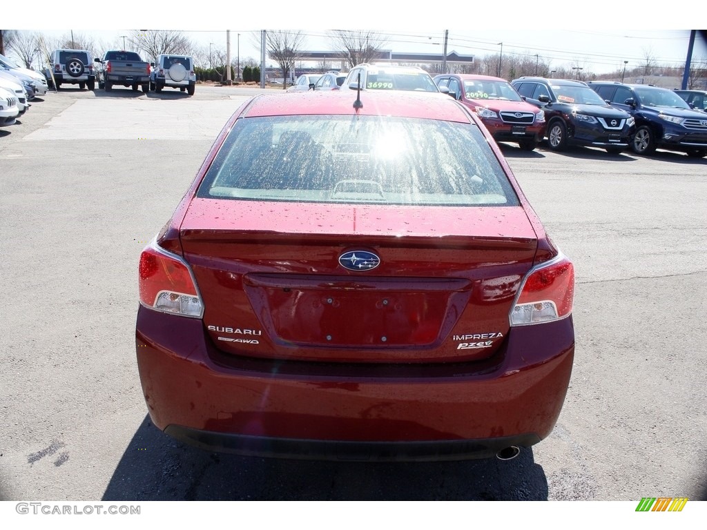 2016 Impreza 2.0i 4-door - Venetian Red Pearl / Black photo #6