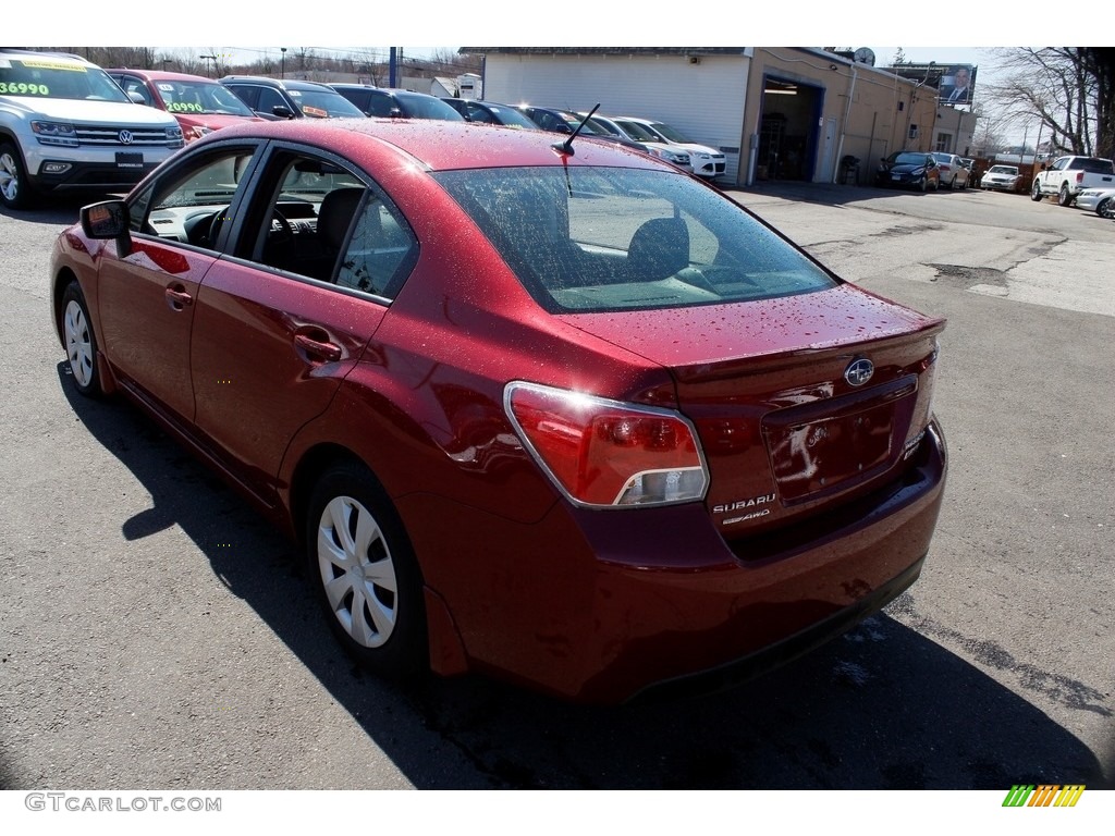 2016 Impreza 2.0i 4-door - Venetian Red Pearl / Black photo #7
