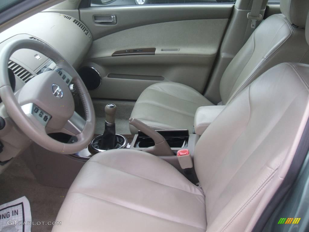2005 Altima 3.5 SE - Mystic Emerald Green / Blond photo #9