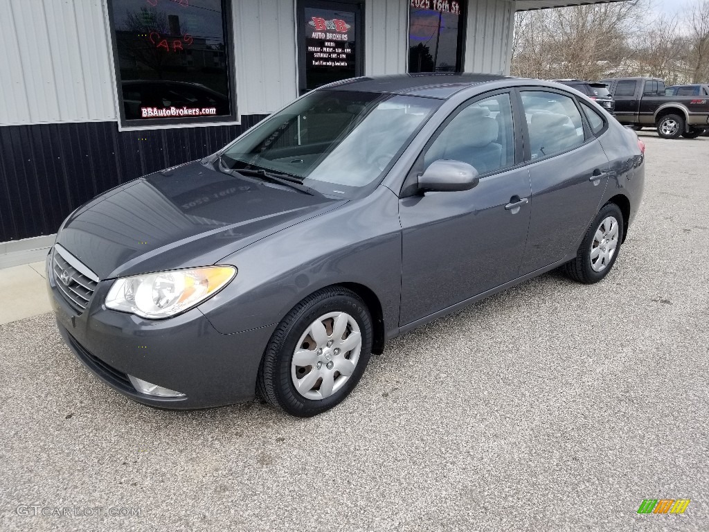 2009 Elantra GLS Sedan - Carbon Gray / Gray photo #1