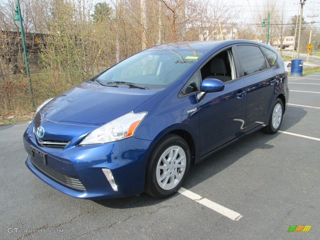 2012 Prius v Five Hybrid - Blue Ribbon Metallic / Dark Gray photo #2