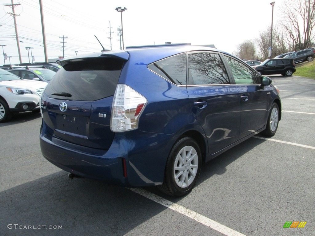 2012 Prius v Five Hybrid - Blue Ribbon Metallic / Dark Gray photo #6